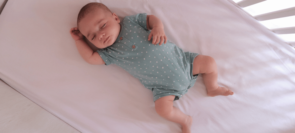 Baby sleeping peacefully during a longer, restorative nap